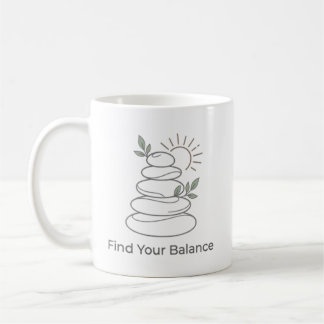 Tasse esthétique Zen « Trouvez votre équilibre »