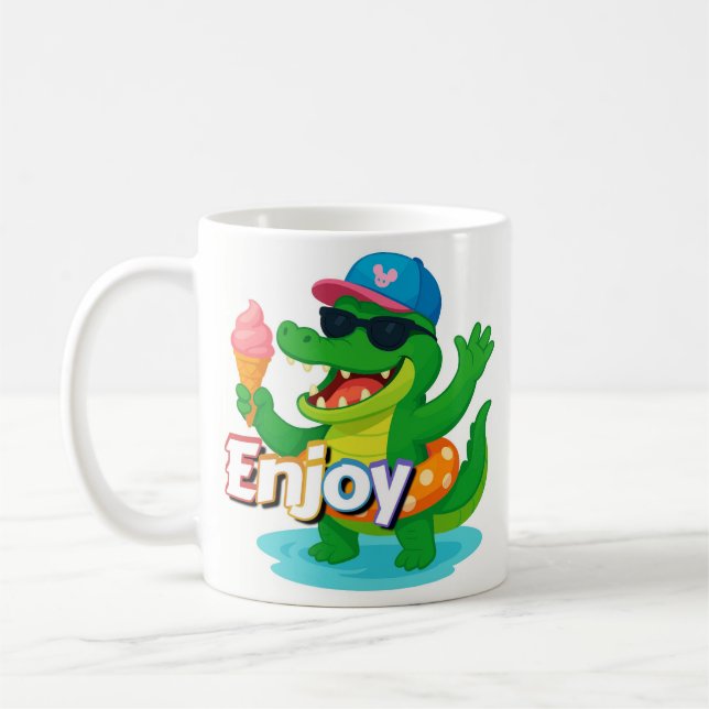 Tasse Été Vibrations Croc Cool (Gauche)