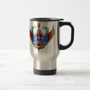 Tasse éternelle de voyage de tatouage d'hirondell