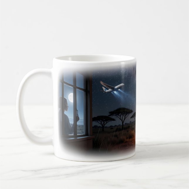 Tasse Étoile Brillante de Désir à Travers une Dist (Gauche)