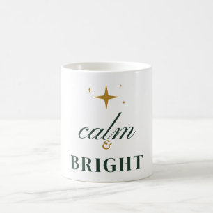 Tasse étoile de Noël élégante Calme et Lumineuse
