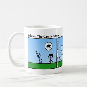 Tasse étrangère drôle de Stickman de rencontre
