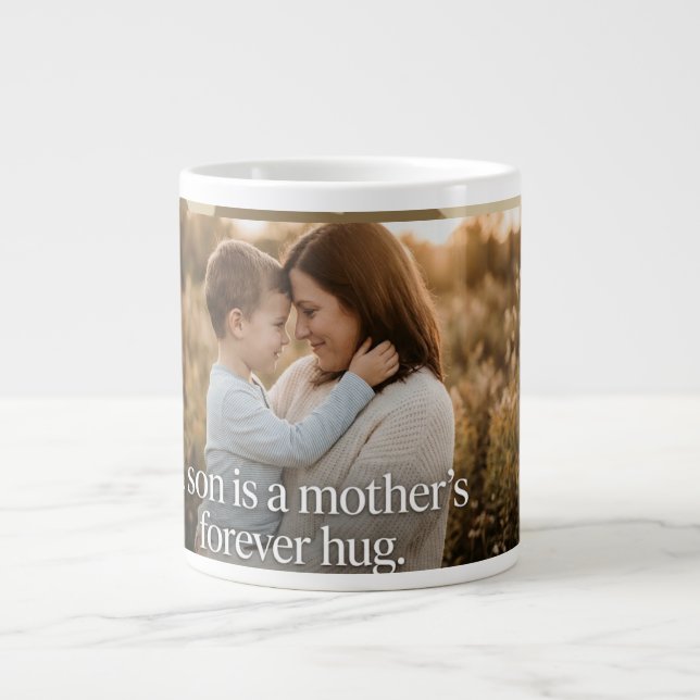 Tasse Étreinte Éternelle de Maman pour Fils (Devant)