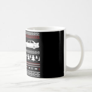 Tasse européenne de voiture de sport de Noël laid