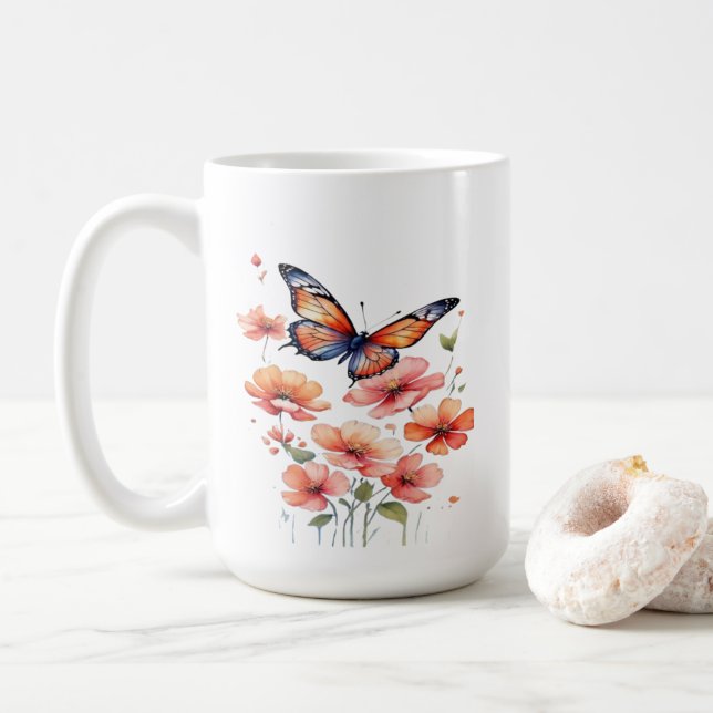 Tasse Évasion Papillons (Avec donut)