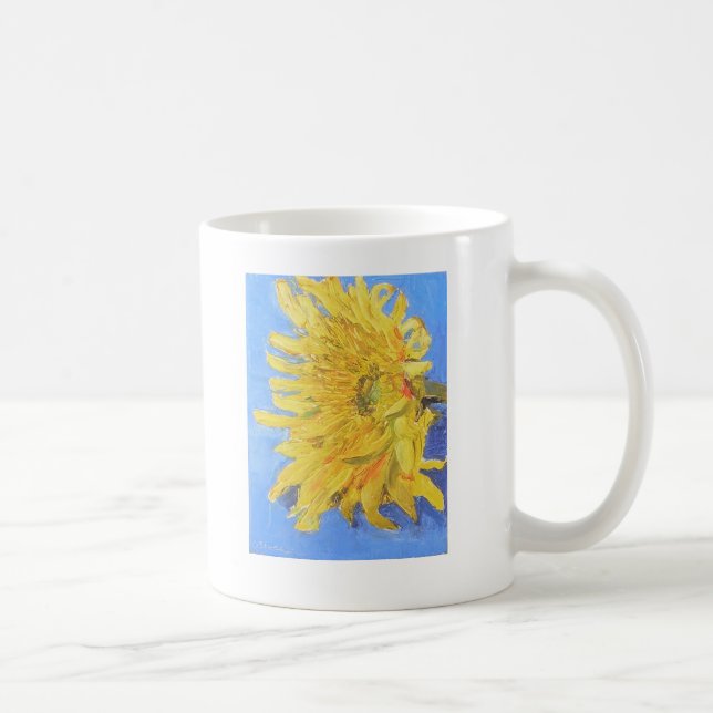 Tasse éveillée de citation de tournesol (Droite)