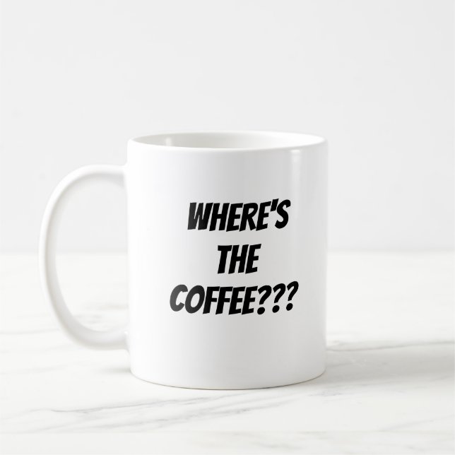 Tasse exigeant à nouveau du café (Gauche)