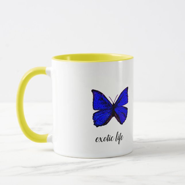 Tasse exotique papillon "exotic life" (Gauche)