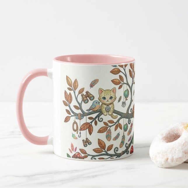 Tasse Explorateur de Forêt (Avec donut)