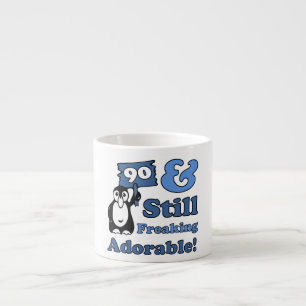 Tasse Expresso 90ème anniversaire mignon pour les femmes