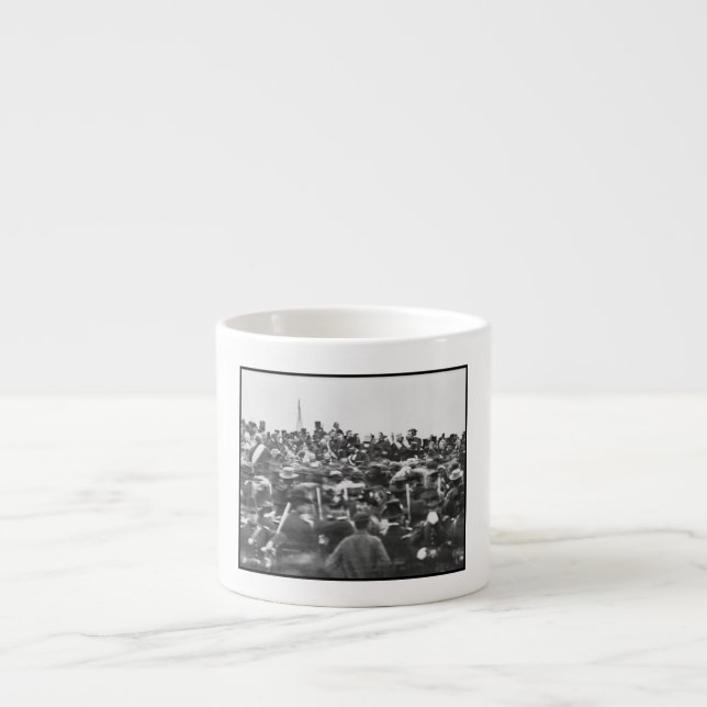 Tasse Expresso Abe Lincoln Gettysburg Adresse : Fin de la guerre  (Devant)