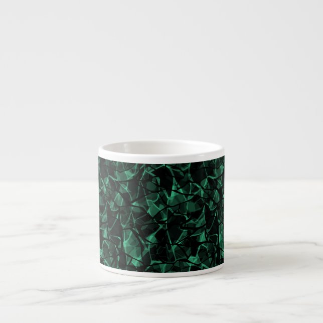 Tasse Expresso abstrait vert (Devant)