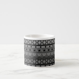 Tasse Expresso Abstraite folk ethno-africaine traditionnel