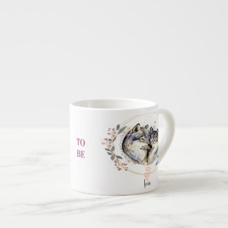 Tasse Expresso Affection sauvage - Les loups dans l'amour Illustr