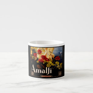 Tasse Expresso Affiches d'art graphique de voyage vintage Amalfi
