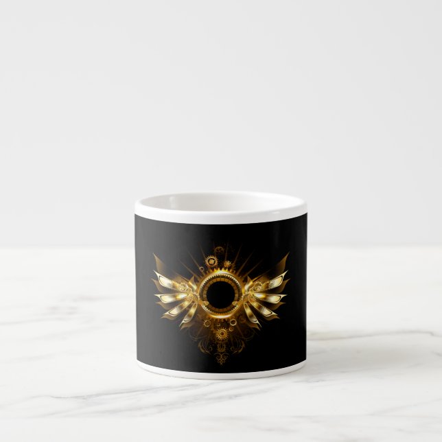 Tasse Expresso Ailes steampunk (Devant)