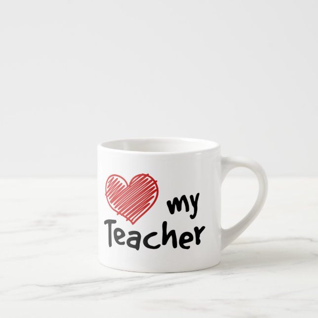 Tasse Expresso Aimer mon enseignant (Droite)