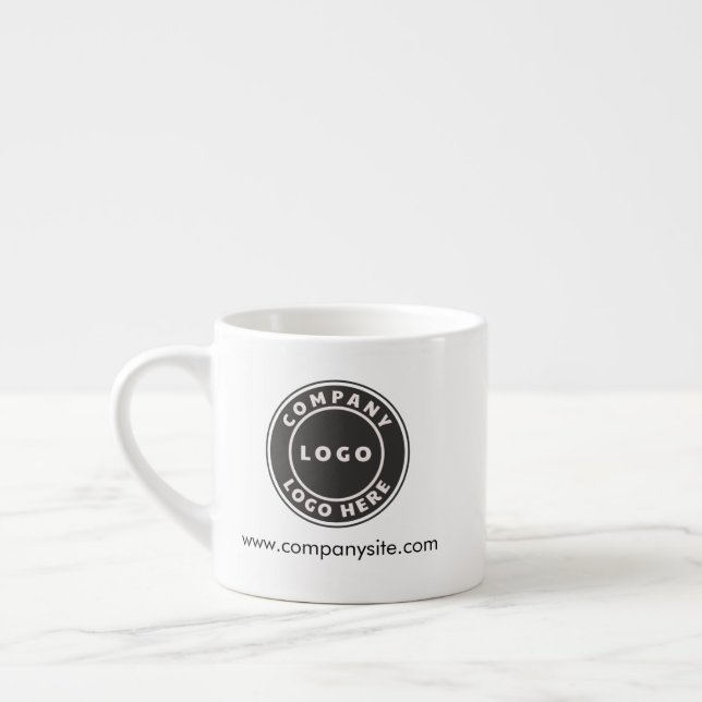 Tasse Expresso Ajouter votre entreprise Logo Site Web Personnel E (Gauche)