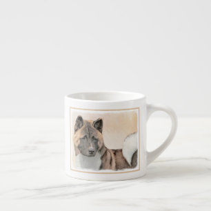 Tasse Expresso Akita Peinture - Cute Original Chien Art