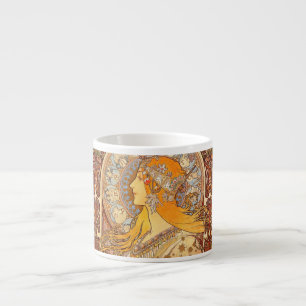Tasse Expresso Alfonse Mucha Zodiac Art nouveau femme