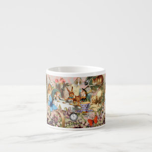 Tasse Expresso Alice au pays des merveilles Tea Party Art