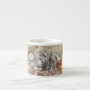 Tasse Expresso Alice Aventures au Pays des Merveilles Rideau Clas