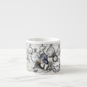 Tasse Expresso Alice de lapin blanc au pays des merveilles