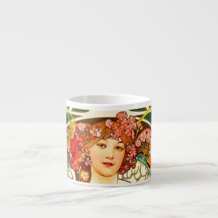 Tasse Expresso Alphonse Mucha Art Nouveau Daydream