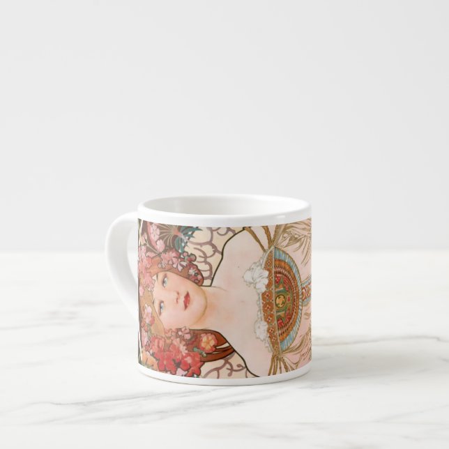 Tasse Expresso Alphonse Mucha F. Champenois (Devant gauche)