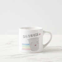 Amateurs de café mignon Superhero Rainbow