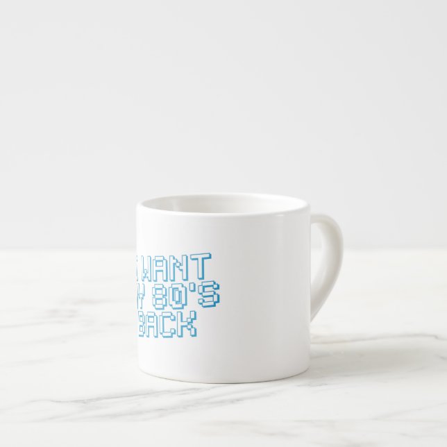 Tasse Expresso Amour des années 80 (Devant droit)