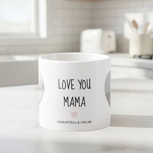 Tasse Expresso Amour Personnalisé Pour Maman Cadeau Photo Perso