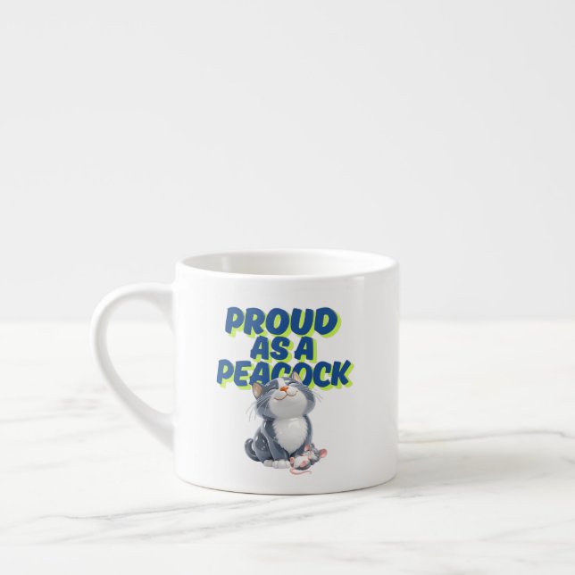Tasse Expresso Amoureux des chats  (Gauche)