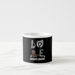 Tasse Expresso Amoureux des chiens Love Chocolate Fleur de sole