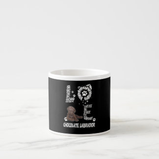 Tasse Expresso Amoureux des chiens | Love Chocolate Fleur de sole