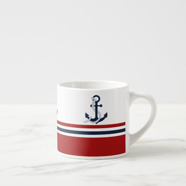 Tasse Expresso Ancre bleue Bleu Bleu blanc Bleu Bleu Rouge (Droite)