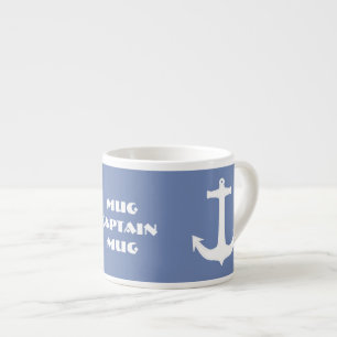 Tasse Expresso Ancre du thème marin / nautique Capitaine Espresso