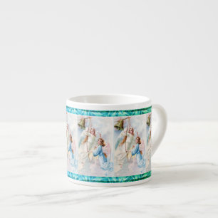 Tasse Expresso Anges Et Cloche D'Or