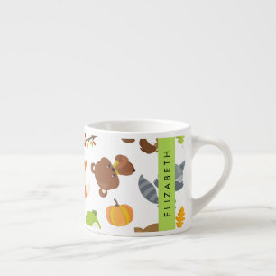 Tasse Expresso Animaux de forêt, Animaux de forêt, Votre nom