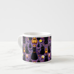 Tasse Expresso Animaux d'Halloween lunaires