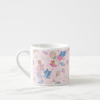 Tasse Expresso Anime Tom, Jerry et Tuffy Candyland Motif