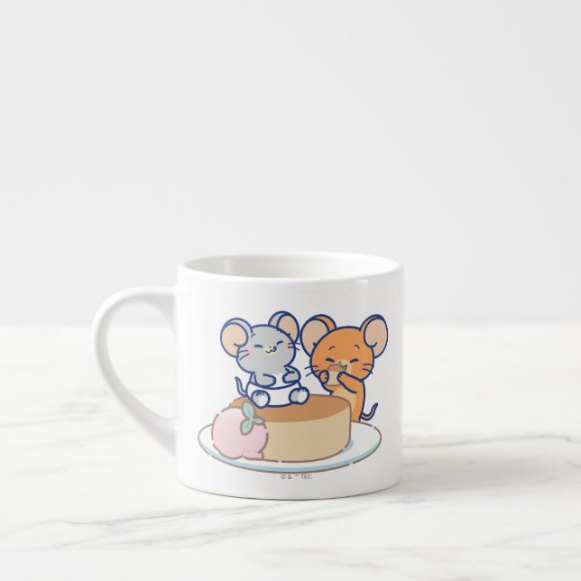 Tasse Expresso Anime Tuffy et Jerry Cheesecake (Gauche)