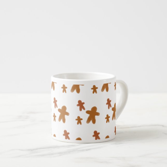 Tasse Expresso Aquarelle Fête Noël Gingpain homme (Devant droit)