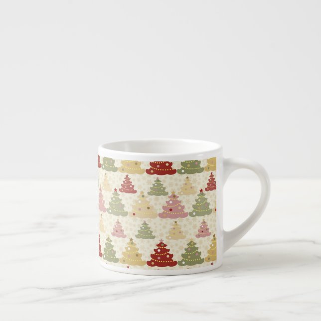 Tasse Expresso Arbre de Noël coloré (Droite)
