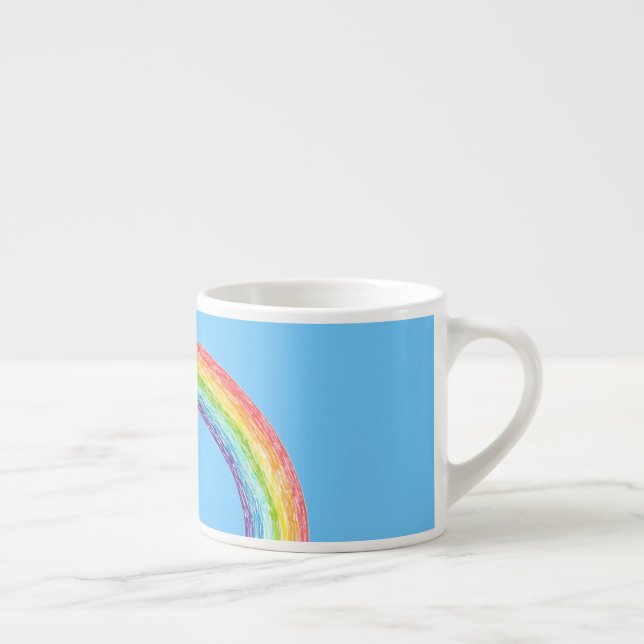 Tasse Expresso Arc en ciel et ciel bleu (Droite)