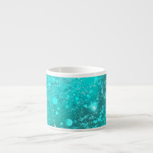 Tasse Expresso Arrière - plan à huile Turquoise de la menthe