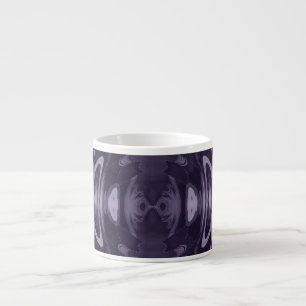 Tasse Expresso Art abstrait à motif liquide violet miroir