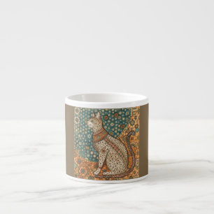 Tasse Expresso Art de design de motif de chat antique et vintage