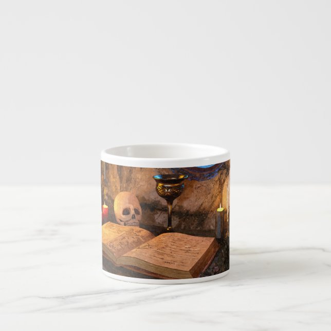 Tasse Expresso Art d'étude à la bougie de l'académie sombre gothi (Devant)