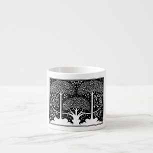 Tasse Expresso Art Nouveau Tree Beardsley Motif